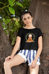 Crop Top with "Buddha" Print